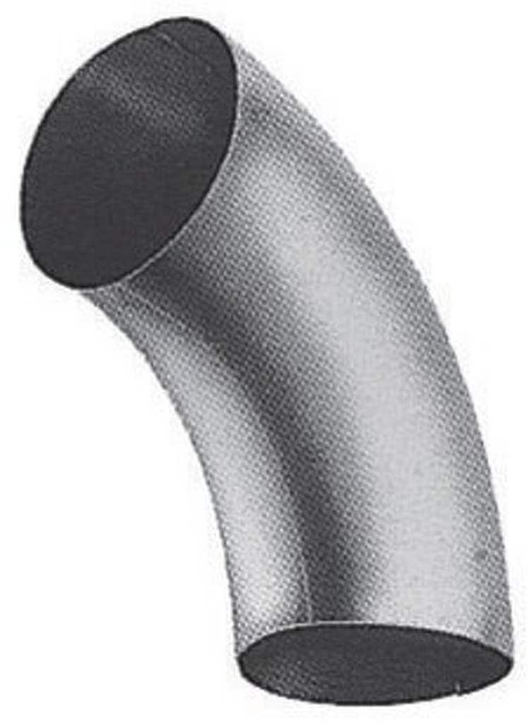 Coude De Descente Zinc 85° 80mm - Pour Évacuation Eaux Pluie - Flexible Et Anticorrosion - Zambelli