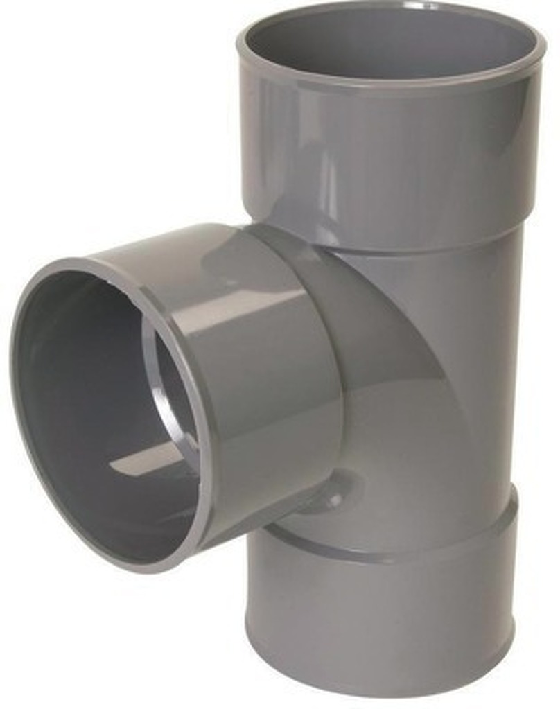 Té PVC vidange 87'30° FF 40