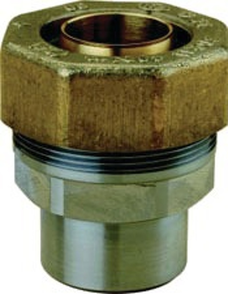 Raccord Gaz Naturel 2 Pièces - G1 1/4 (33/42) Pour Tube Cuivre 32 Mm - Pression Jusqu'à 500 Mbar - Lot De 2