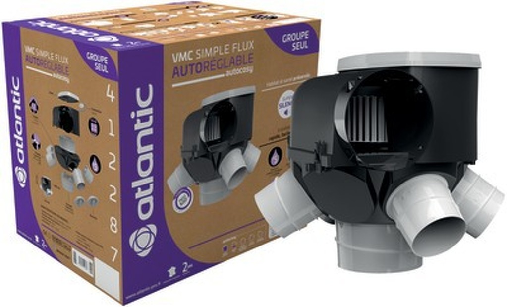 VMC Simple flux autoréglable Autocosy(groupe seul) Atlantic VMC